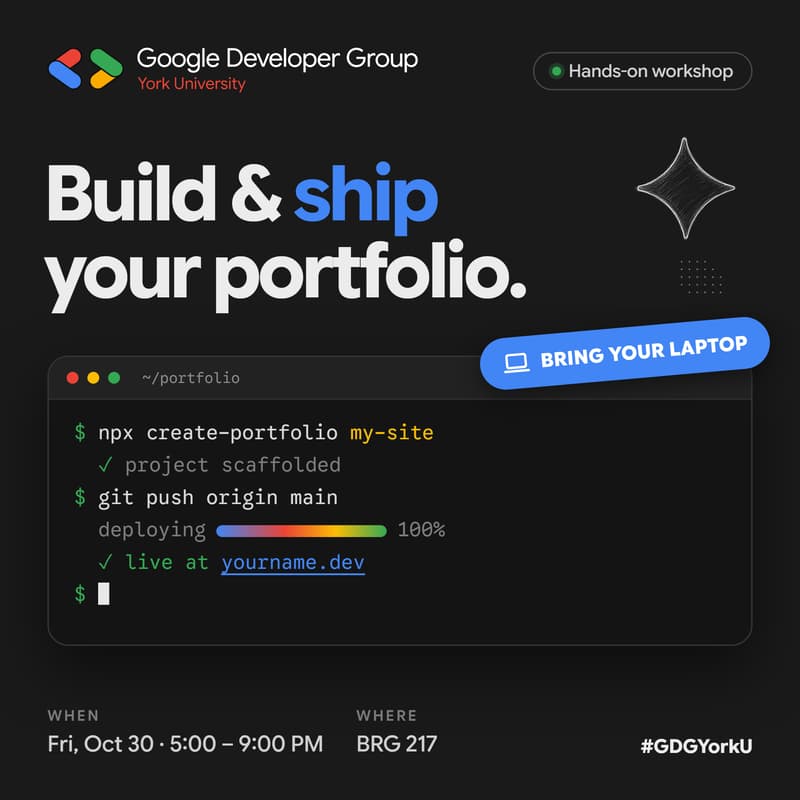Cover Image for Build & Ship Your Portfolio