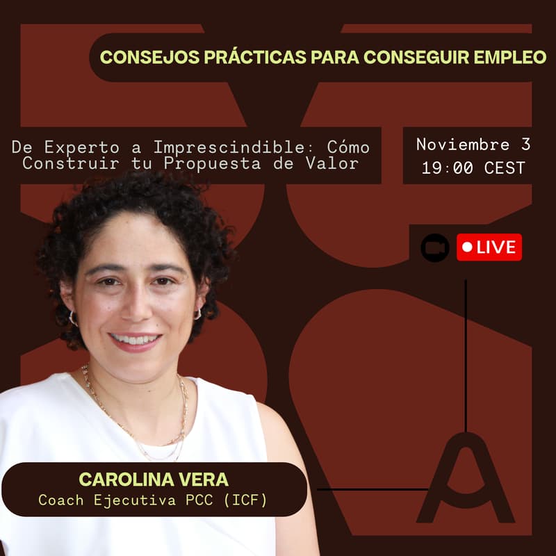 Cover Image for Consejos Prácticos para Conseguir Empleo con Carolina Vera