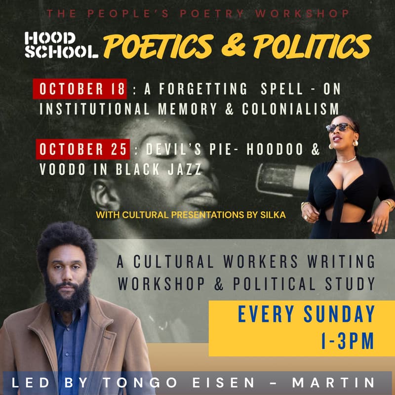 Cover Image for Poetics & Politics w/ Tongo Eisen Martin