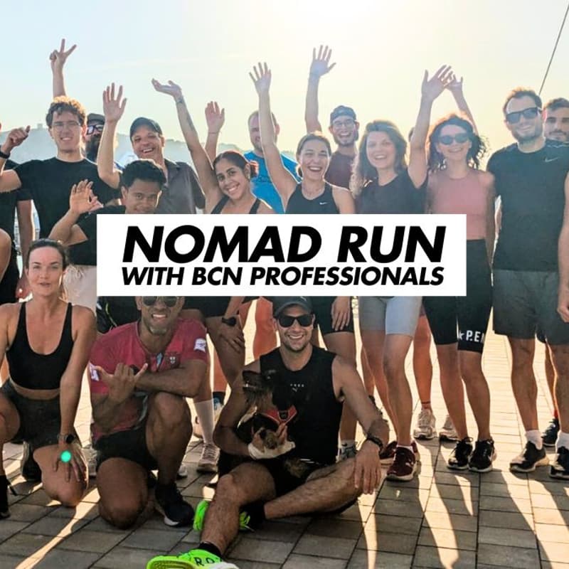 Cover Image for NOMAD RUN ★ 6KM with BCN Entrepreneurs & Digital Nomads feat. La Fabrica &Co ROOFTOP