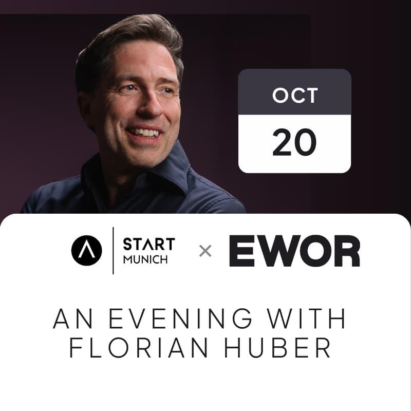 Cover Image for How to fundraise in the age of AI - Florian Huber (Co-Founder & MD of EWOR) | START Munich x EWOR