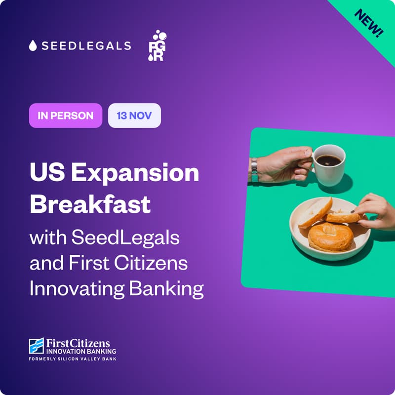 Cover Image for US expansion breakfast with SeedLegals and First Citizens Innovation Banking