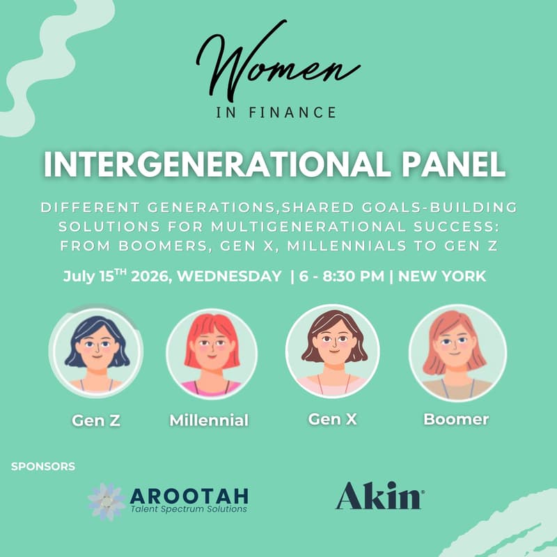 Cover Image for Women in Finance Group: Intergenerational panel discussion