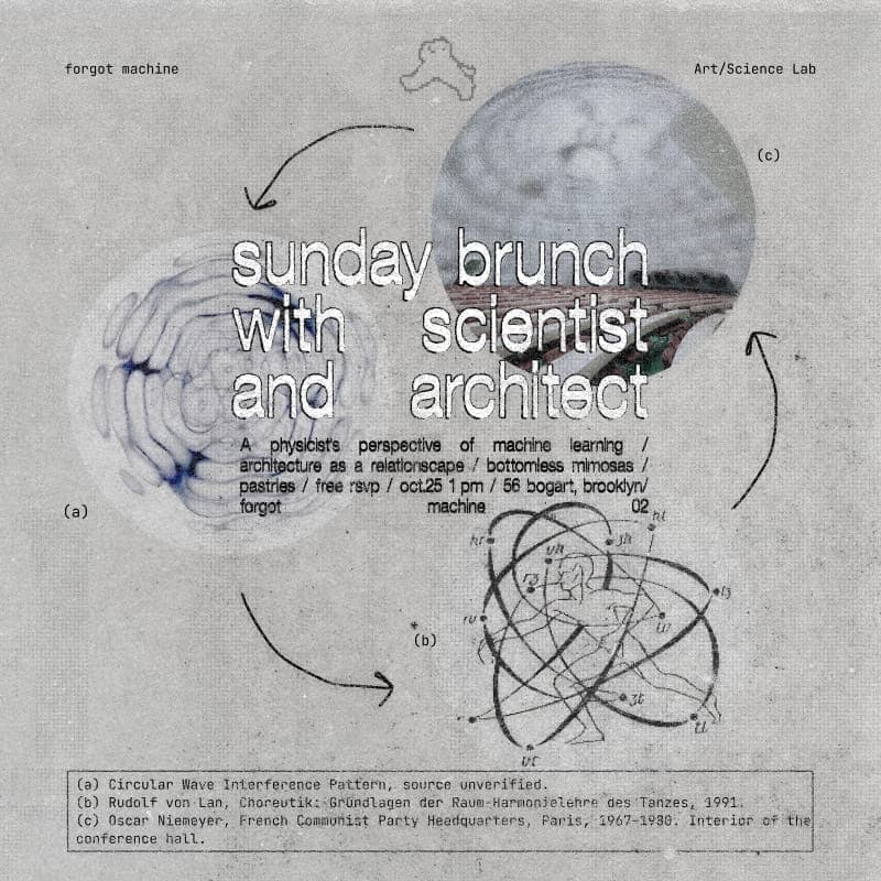 Cover Image for Sunday Brunch With Scientist and Architect - forgot machine 002