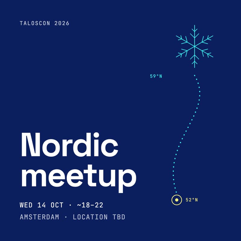 Cover Image for Nordic Meetup before TalosCon