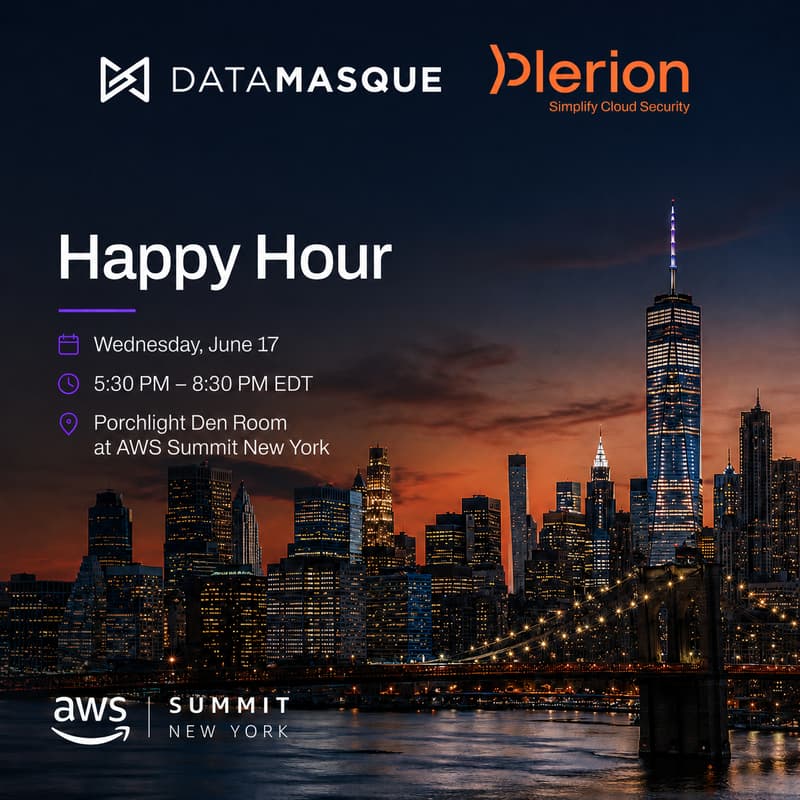 Cover Image for DataMasque x Plerion Happy Hour: AWS Summit New York