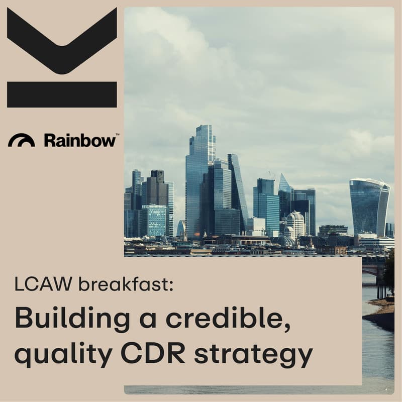 Cover Image for LCAW Breakfast: Building a credible, quality CDR strategy