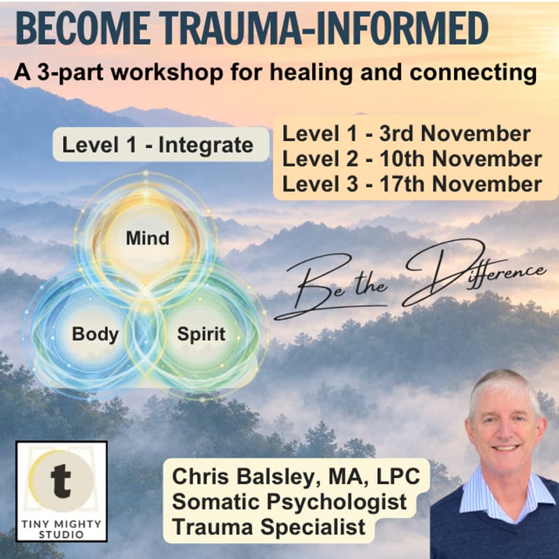 Cover Image for Become Trauma Informed - A 3 part workshop for healing and connecting