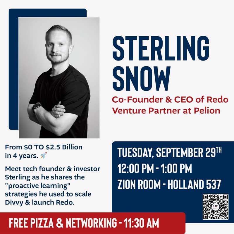 Cover Image for Elkington Founder Speaker Series - Sterling Snow, Co-Founder & CEO of Redo