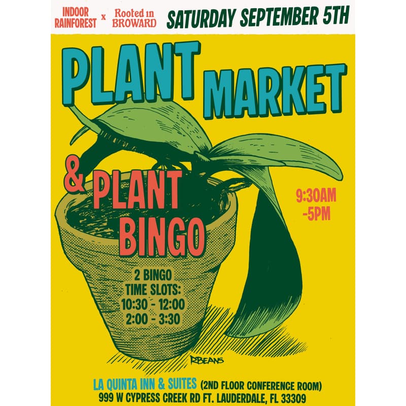 Cover Image for Ft Lauderdale Plant Market & Plant Bingo VIP Registration