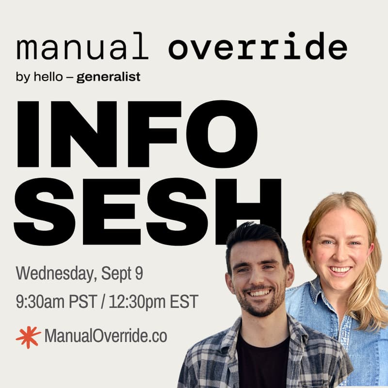 Cover Image for Manual Override Info Session