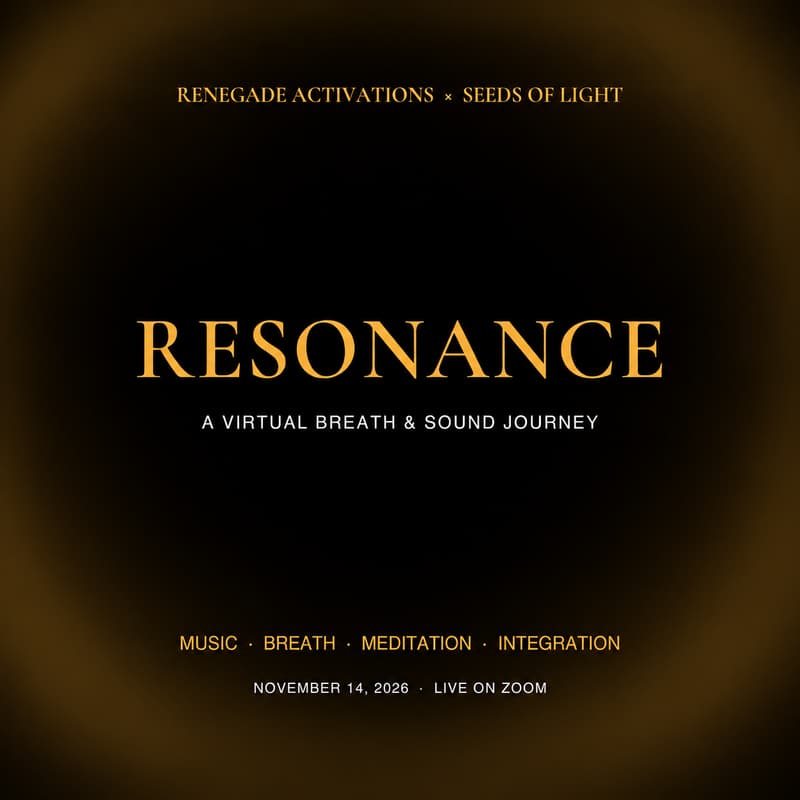 Cover Image for Resonance: A Virtual Breathwork & Sound Activation Journey