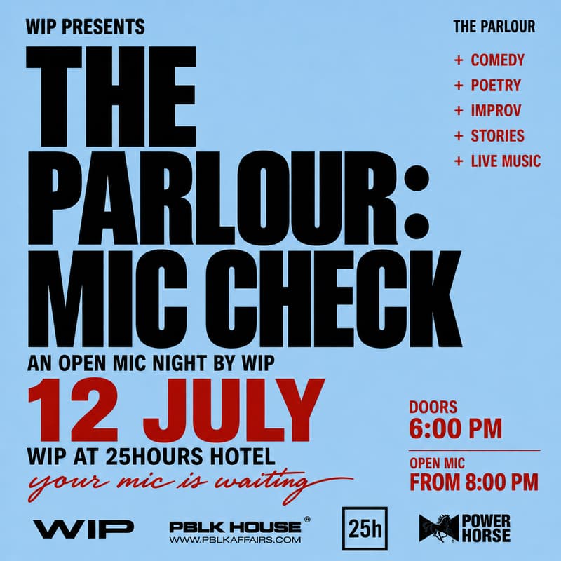 Cover Image for THE PARLOUR: Open Mic Sign-Up Form
