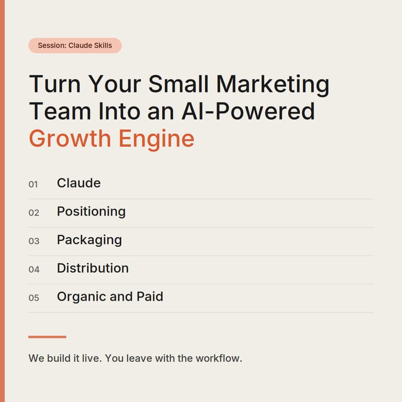 Cover Image for Turn Your Small Marketing Team Into an AI-Powered Growth Engine.