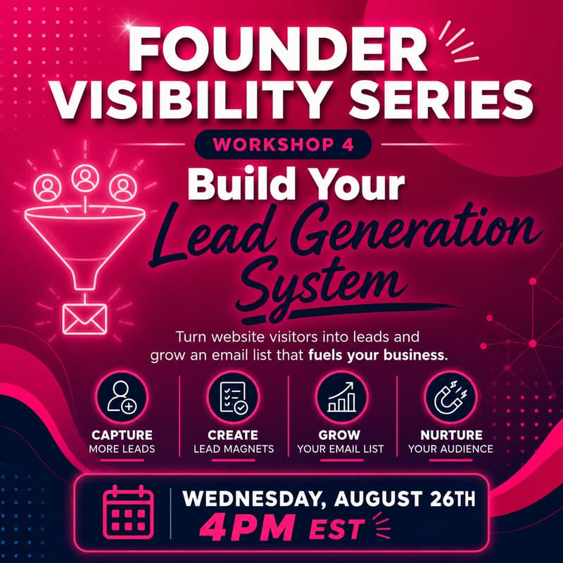 Cover Image for Founder Visibility Series: Lead Generation
