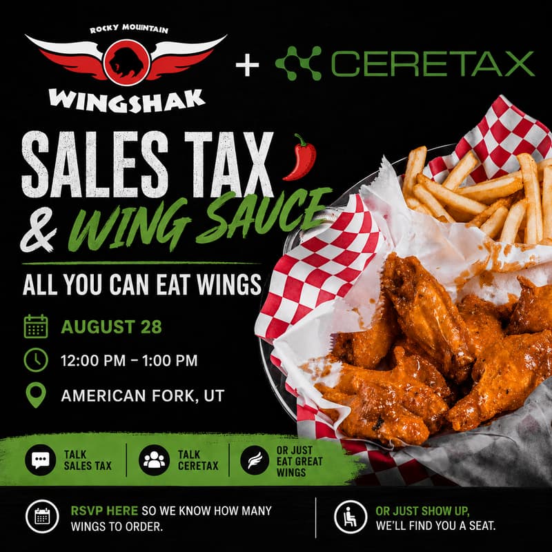 Cover Image for Sales Tax & Wing Sauce