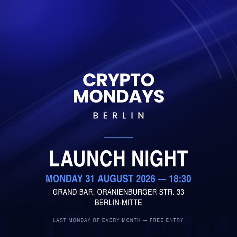 Cover Image for CryptoMondays Berlin — Launch Night