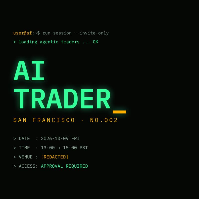 Cover Image for Agentic Trading & Autonomy | SF Tech Week