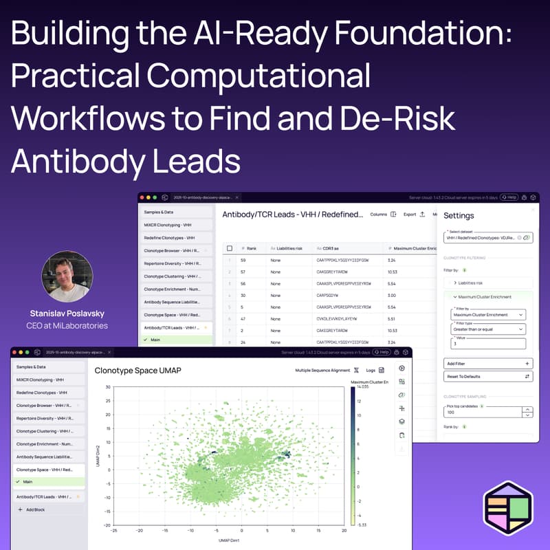 Cover Image for Building the AI-Ready Foundation: Practical Computational Workflows to Find and De-Risk Antibody Leads