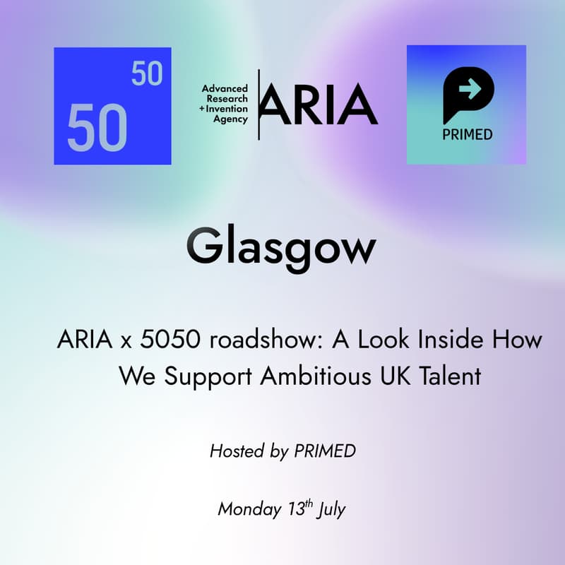 Cover Image for Glasgow ARIA x 5050 Roadshow: hosted by PRIMED