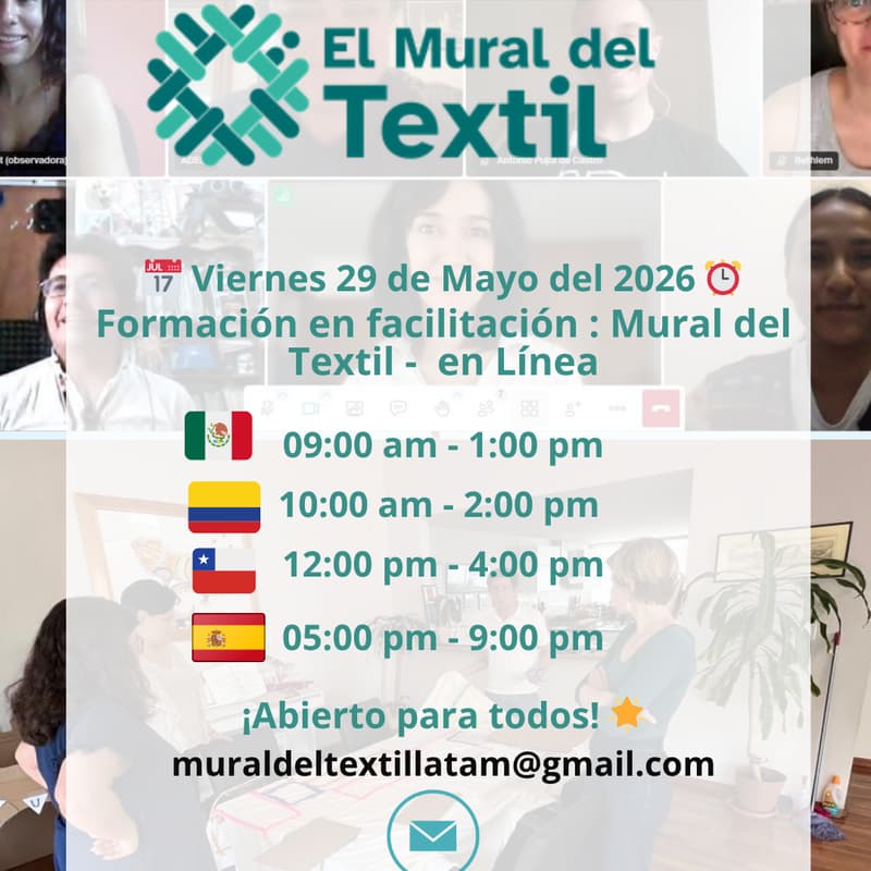 Cover Image for FORMACIÓN DEL MURAL DEL TEXTIL de Green DONUT, para Publico en General