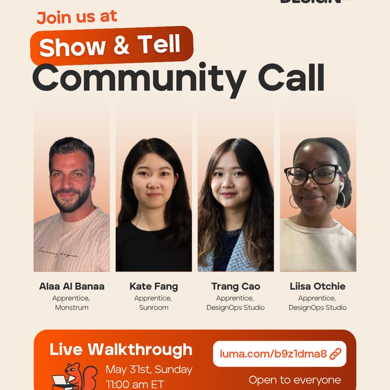 Cover Image for Design XP Community Call - Show & Tell