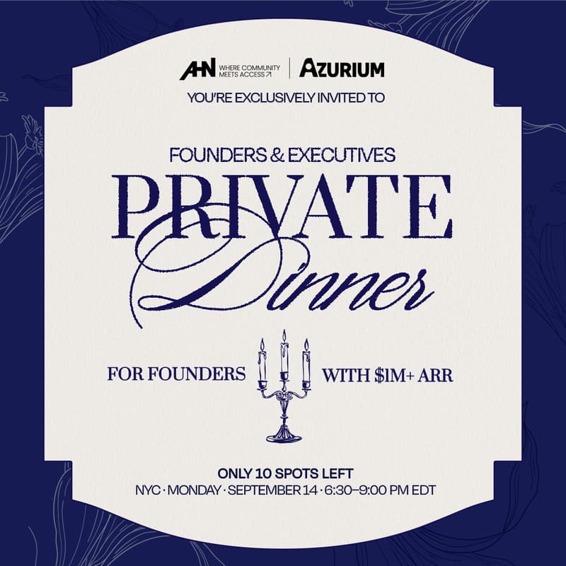 Cover Image for AHN Founders & Executives Private Dinner