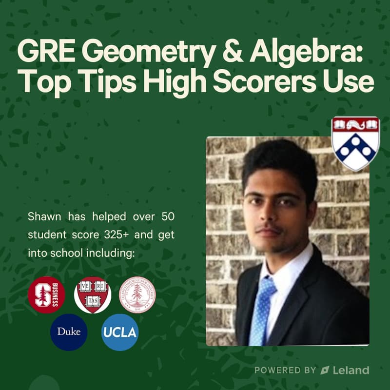Cover Image for GRE Geometry & Algebra: The Top Tips High Scorers Use