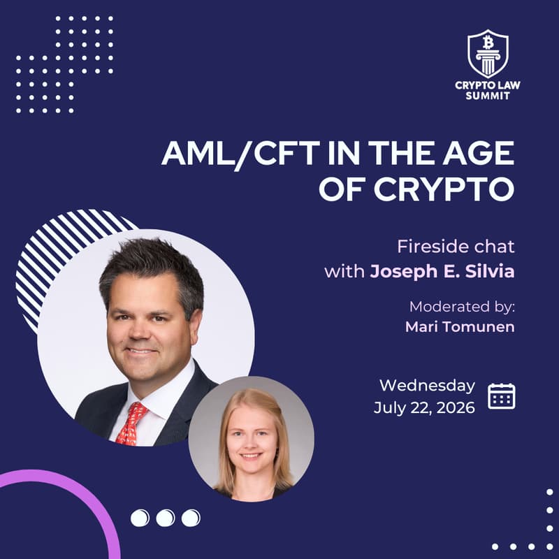 Cover Image for AML/CFT in the age of crypto | Fireside Chat with Joseph E. Silvia, moderated by Mari Tomunen