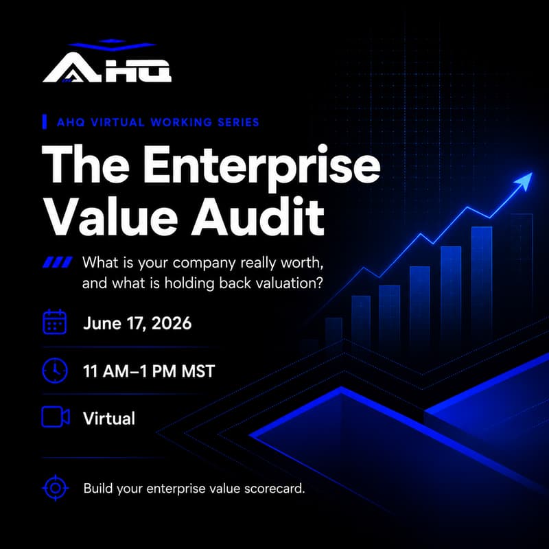 Cover Image for The Enterprise Value Audit: What is your company really worth, and what is holding back valuation?