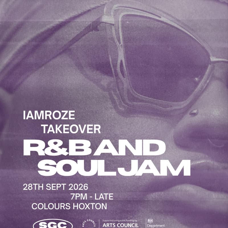 Cover Image for I am Roze Takeover - SGC R&B and Soul Jam (DATE IN NOV TBC)