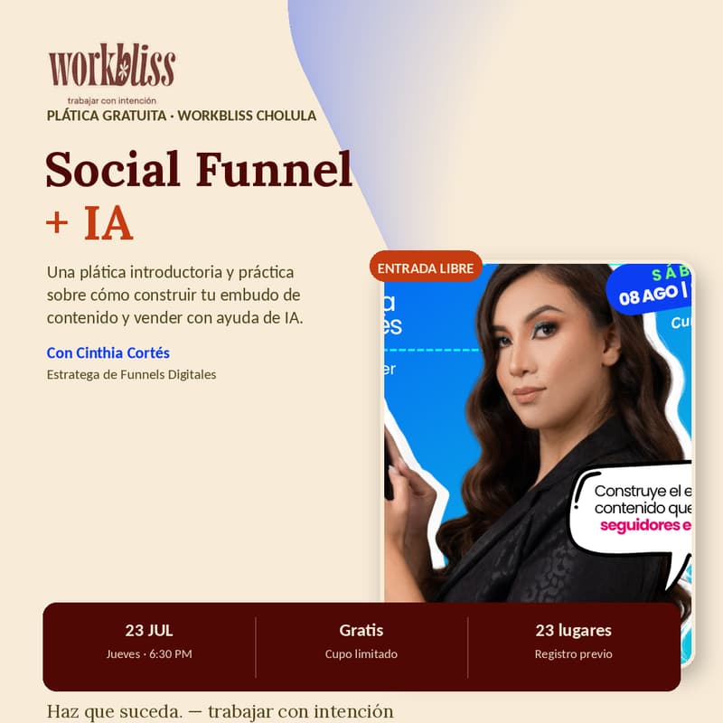 Cover Image for Social Funnel + IA — Plática gratuita