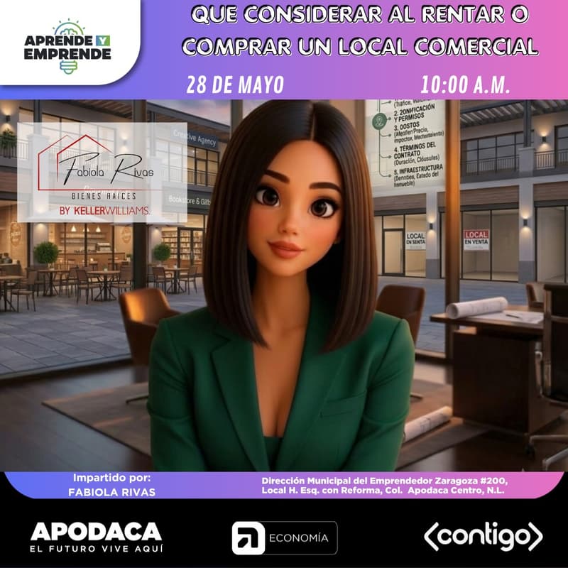 Cover Image for QUÉ CONSIDERAR AL RENTAR O COMPRAR UN LOCAL COMERCIAL (PRESENCIAL)
