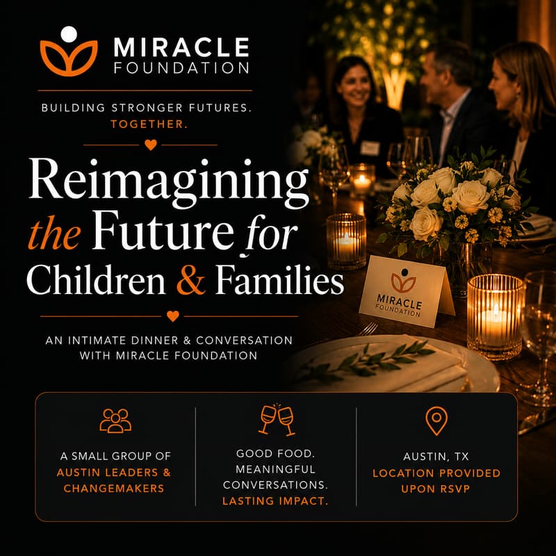 Cover Image for Miracle Foundation Donor Dinner