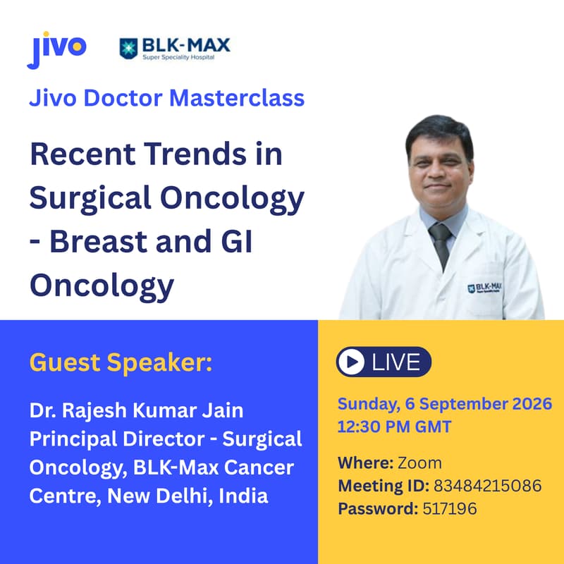 Cover Image for Jivo Masterclass | Recent Trends in Surgical Oncology - Breast and GI Oncology