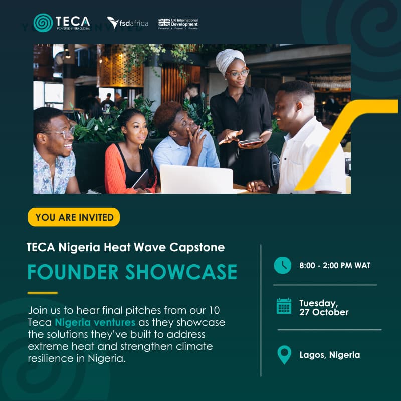 Cover Image for TECA Nigeria Heat Wave Capstone: Founder Showcase