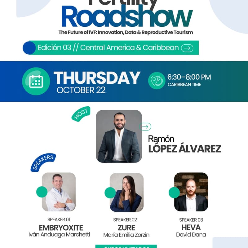 Cover Image for Fertility Roadshow #3 - Central America & Caribbean. The Future of IVF: Innovation, Data & Reproductive Tourism.