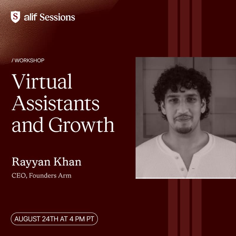 Cover Image for Virtual Assistants and Growth: Workshop with Rayyan Khan