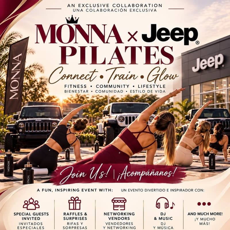 Cover Image for Monna x Jeep Pilates Connect Train & Glow