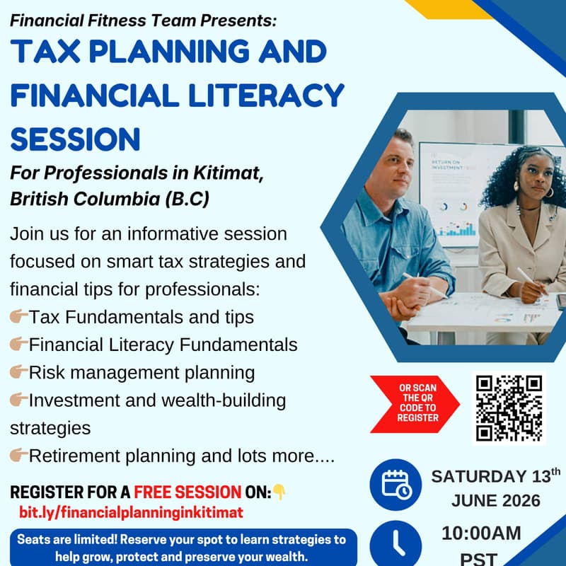 Cover Image for Tax Planning and Financial Literacy Session for Professionals in Kitimat