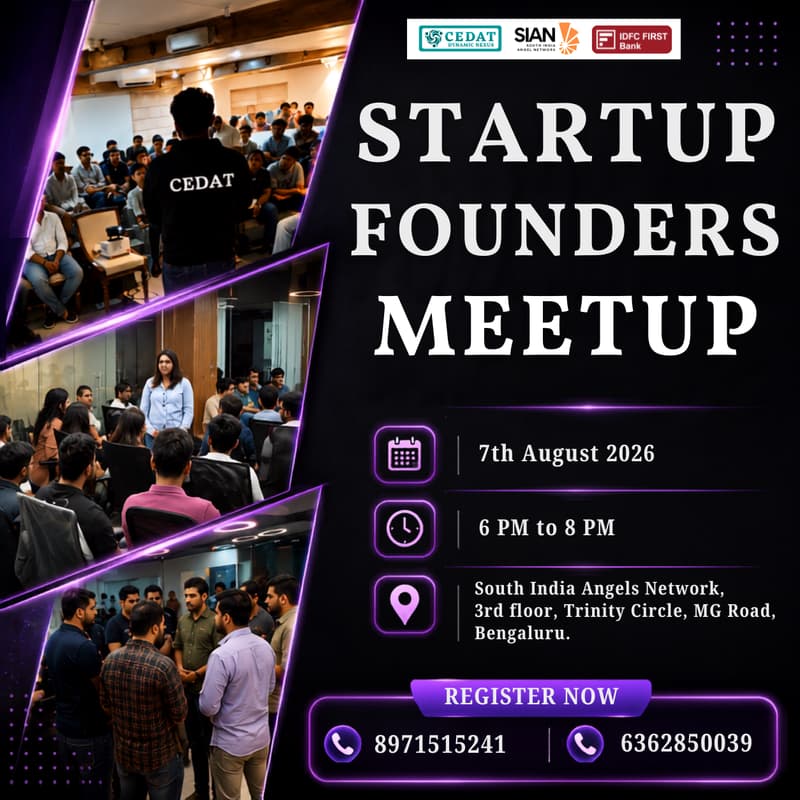 Cover Image for Startup Founders Meetup by CEDAT