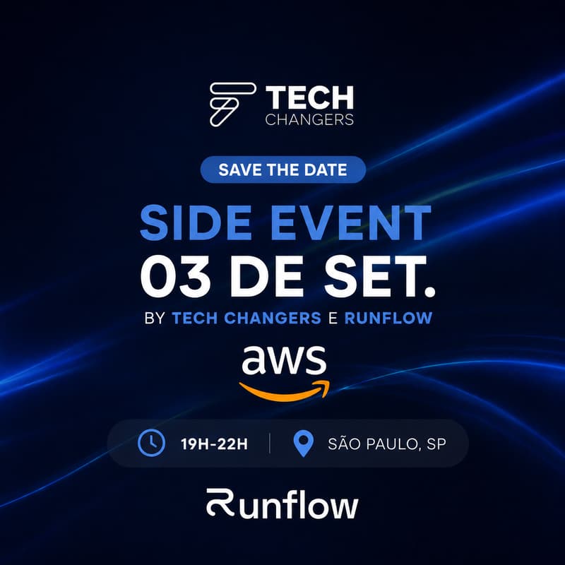 Cover Image for AWS Summit - Side Event by Tech Changers e Runflow