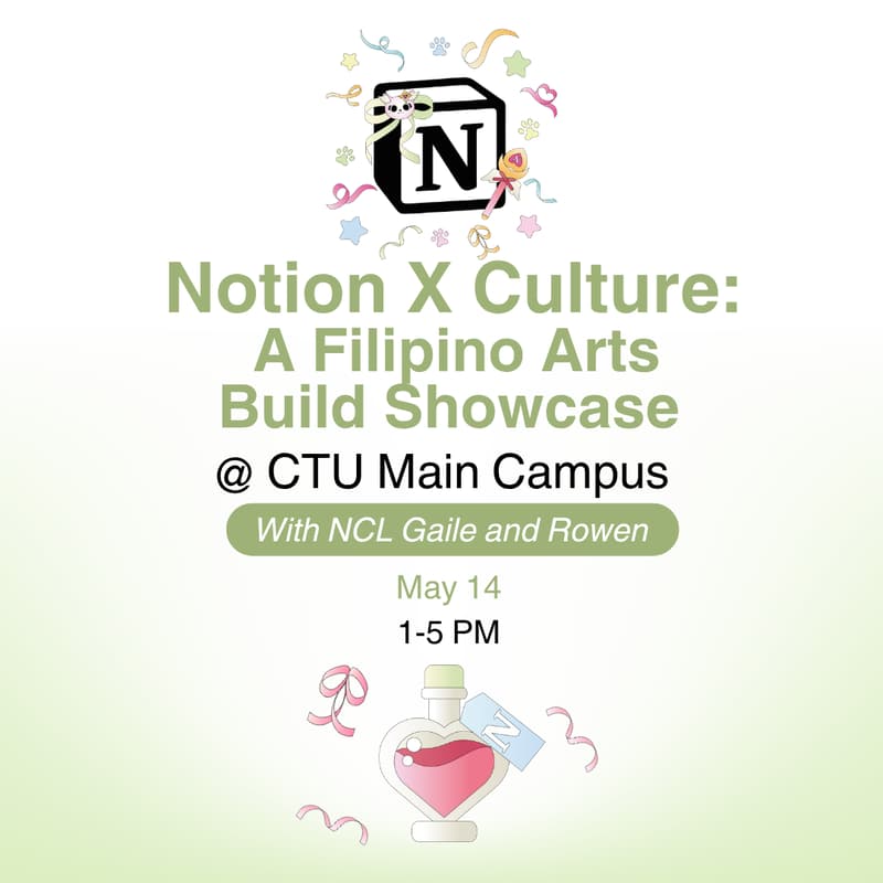 Cover Image for Notion X Culture: A Filipino Arts Build Showcase
