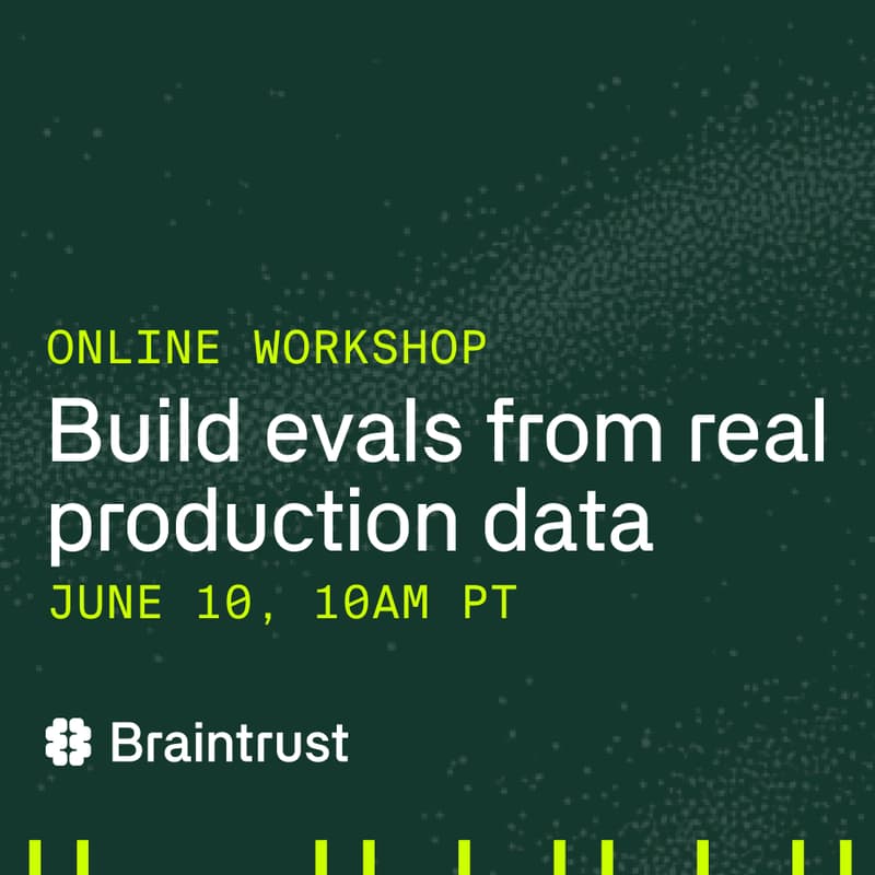 Cover Image for Online workshop: Build evals from real production data