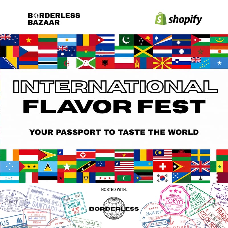 Cover Image for Shopify X Borderless Bazaar: International Flavor Fest! 🌎🛍️