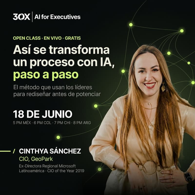 Cover Image for Asi Se Transforma Un Proceso Con IA, Paso a Paso | AI for Executives by 30X