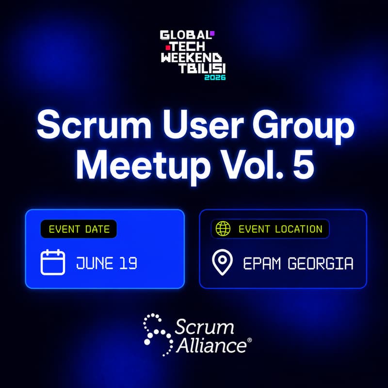 Cover Image for Scrum User Group Tbilisi Meetup Vol. 5
