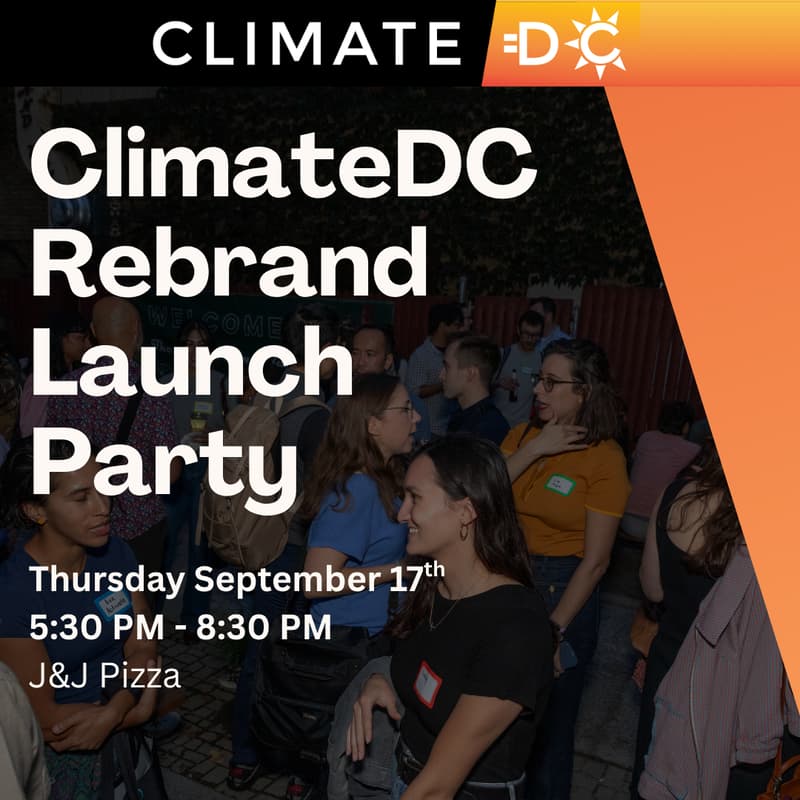 Cover Image for Climate DC Rebrand + September Meetup