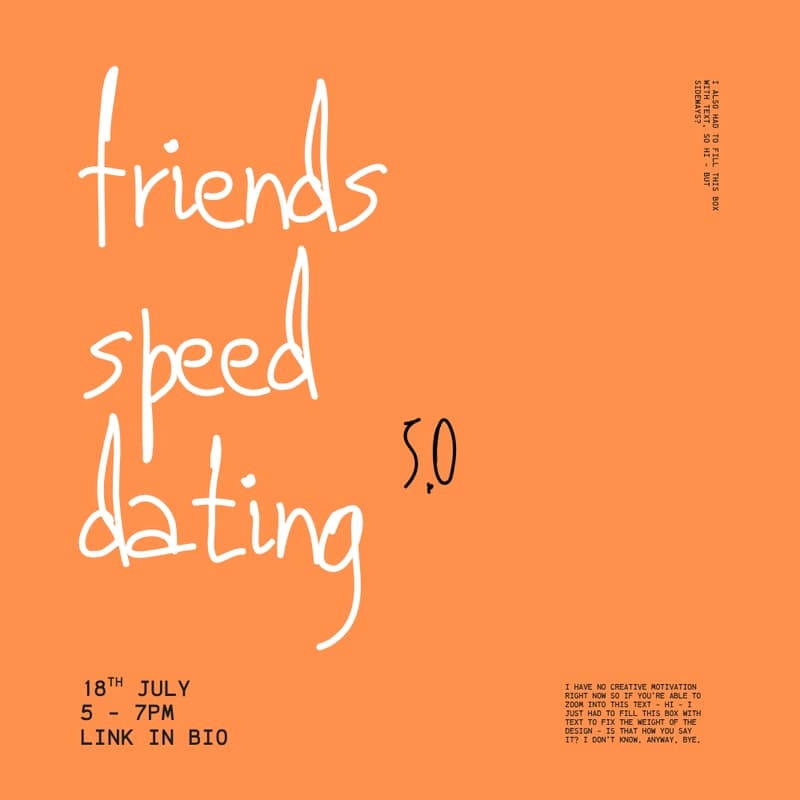Cover Image for Warsaw Creative Club: Friends Speed Dating