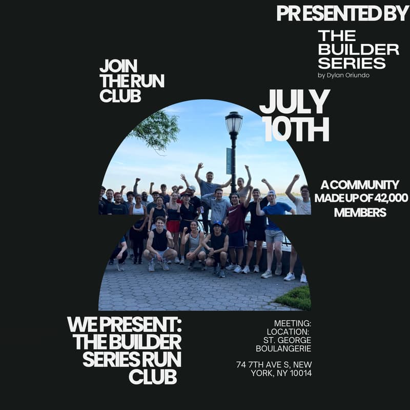 Cover Image for The Builder Series: Run Club - July 10th